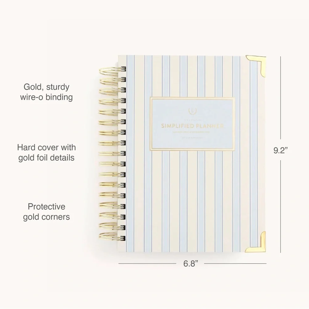 SIMPLIFIED 2026 Daily Planner | Spiral Agenda